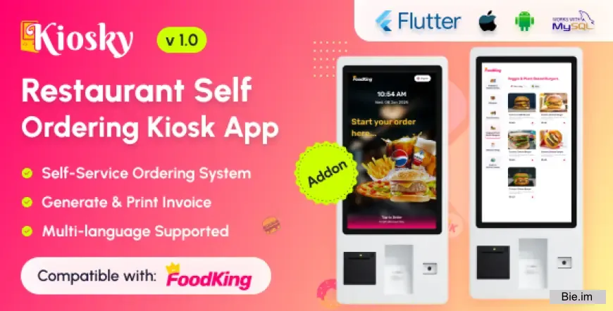 Kiosky – Restaurant Self Ordering Kiosk App for FoodKing