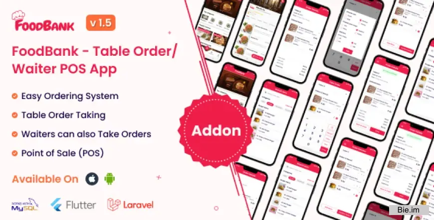 FoodBank - Table Order/Waiter Point Of Sale (POS) App