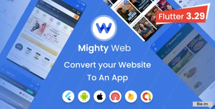 Mighty Web Webview: Web to App Convertor(Flutter + Admin Panel)
