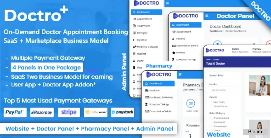 Doctro – On-Demand Doctor Appointment Booking SaaS Marketplace Business Model