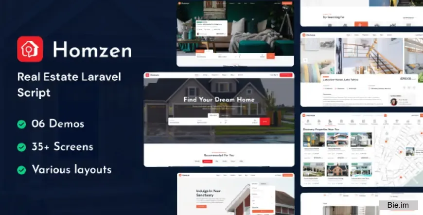 Homzen - Laravel Real Estate Agency Portal Multilingual