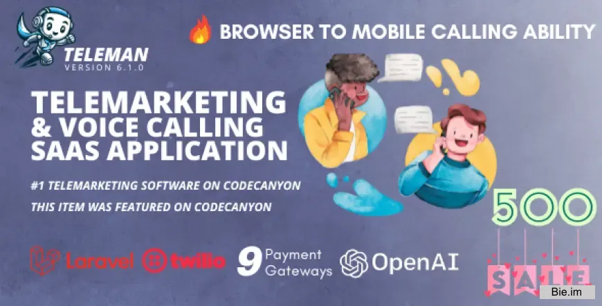 Teleman - Telemarketing & VoIP Service SaaS Application