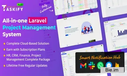 Taskify SaaS - Project Management System in Laravel