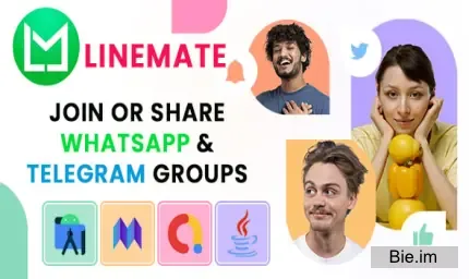 LineMate - Unlimited WhatsApp & Telegram Groups Link