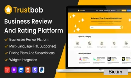 Trustbob - Business Review And Rating Platform (SAAS)