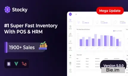 Stocky v5.0 - POS with Inventory Management & HRM