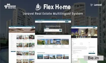 Flex Home v2.55.9 - Laravel Real Estate Multilingual System - nulled