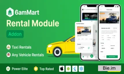 6amMart Car Rental Module Addon v1.4
