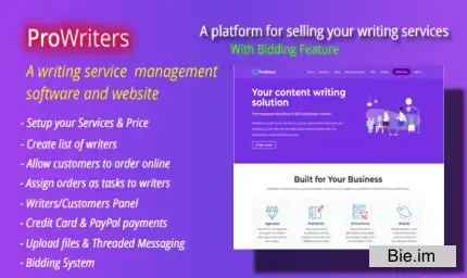 ProWriters v2.1 - Sell writing services online