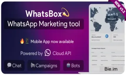 WhatsBox v3.7 - The WhatsApp Marketing - Bulk Sender, Chat, Bots, SaaS