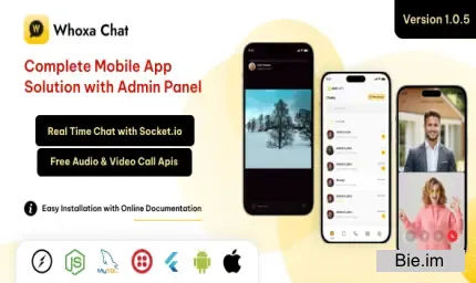 Whoxa App v1.0.8 - Whatsapp Clone App