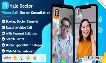 Halo Doctor v1.2.5 - Video Call Doctor Booking Appointment Timeslot with Firebase
