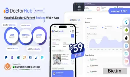 DoctorHub v1.0 – Hospital, Doctor & Patient Booking Full Solution