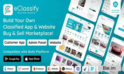 eClassify v2.6.0 - Classified Buy and Sell Marketplace Flutter App with Laravel Admin Panel