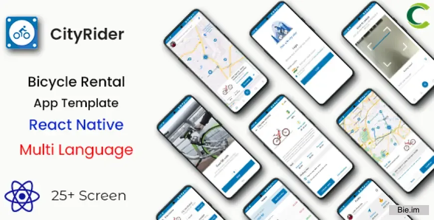 Bicycle Rental App Template in React Native - CityRider - Multi Language