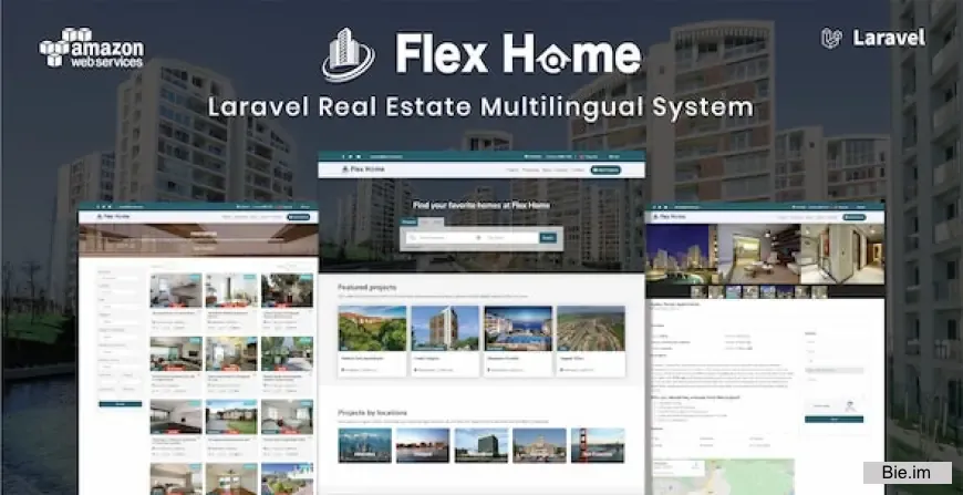 Flex Home v2.55.5 - Laravel Real Estate Multilingual System