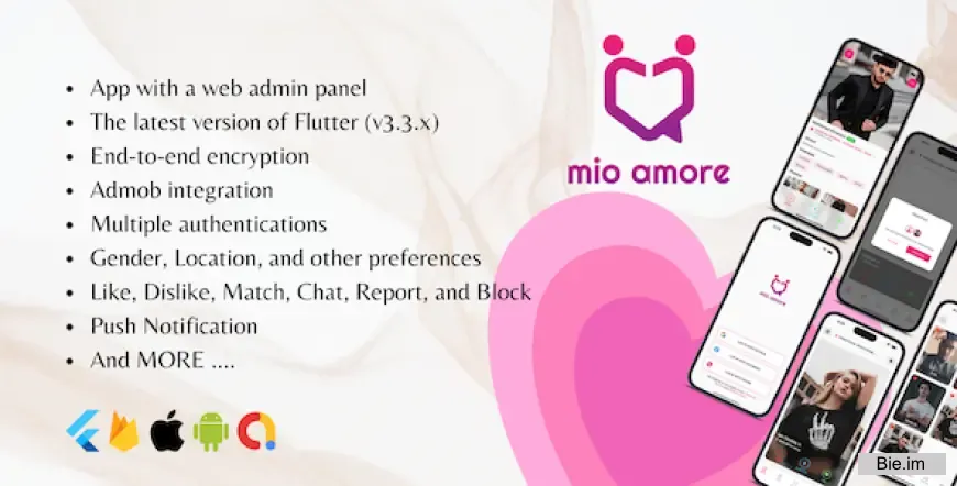 mio amore v2.0.3 - A complete flutter dating app for ios and android