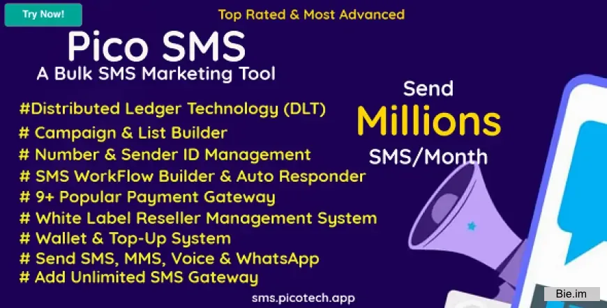 PicoSMS - A Bulk SMS Marketing Tool