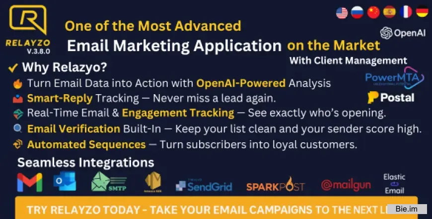 Relayzo v2.1.0 - Email Marketing Application