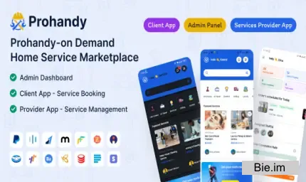 Prohandy v1.0.6 - On-Demand Handyman & Home Service Provider Marketplace Platform
