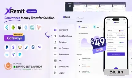 XRemit v2.6.0 - Remittance Money Transfer Full Solution