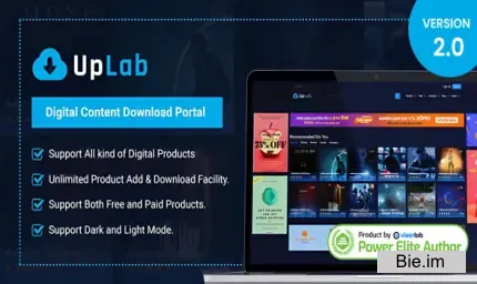UpLab v2.0 - Digital Content Download Portal