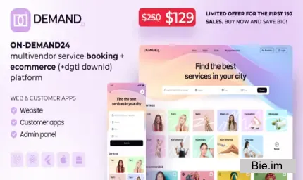 On-Demand24 - Multivendor Service Booking + eCommerce - 1 July 2025