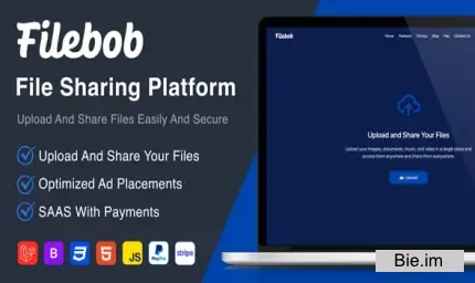 Filebob - File Sharing And Storage Platform (SAAS Ready)