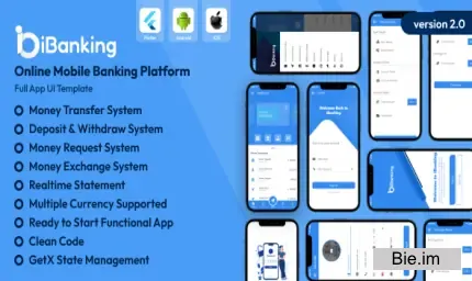 iBanking v2.0 - Online Mobile Banking Platform Flutter App