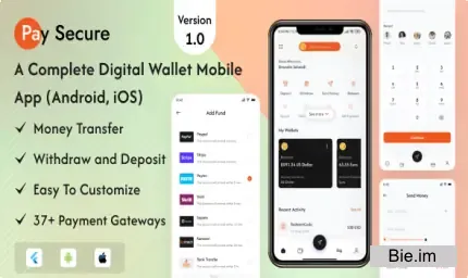 Pay Secure v1.0 - Digital Wallet Application For User (Android, iOS)