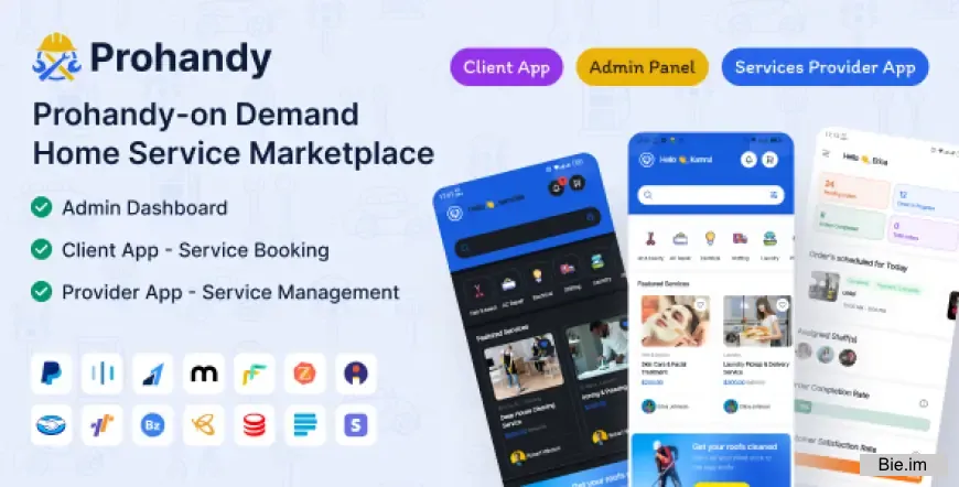 Prohandy v1.0.5 - On-Demand Handyman & Home Service Provider Marketplace Platform