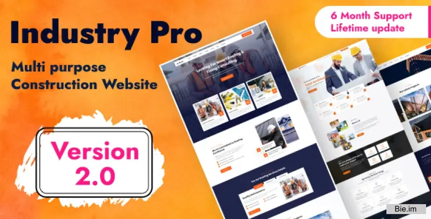 Industry PRO v2.0 - Multipurpose Construction Builder and Agency Website Script