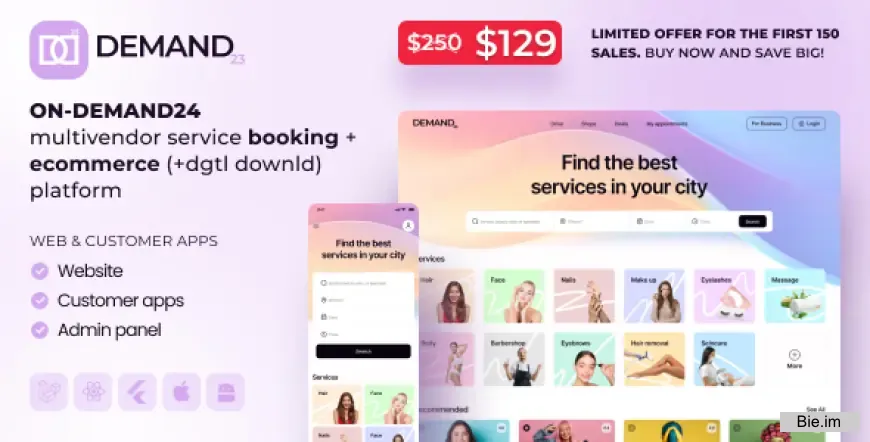 On-Demand24 - Multivendor Service Booking + eCommerce - 1 July 2025