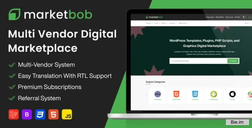Marketbob - Multi-Vendor Digital Marketplace