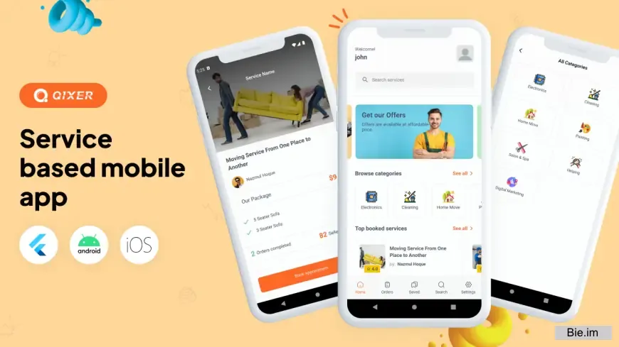 Qixer - Multi-Vendor On demand Service Marketplace and Service Finder Buyer Flutter App - 8 April 2025