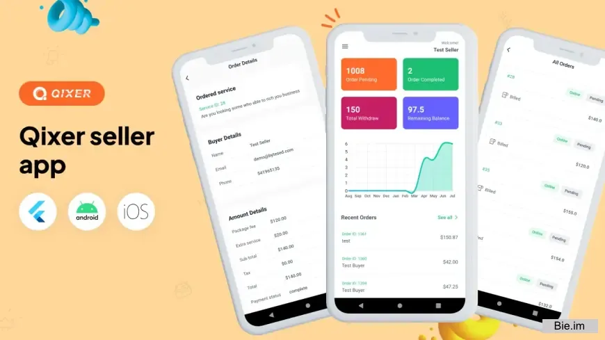 Qixer - Multi-Vendor On demand Service Marketplace Seller App - 8 April 2025