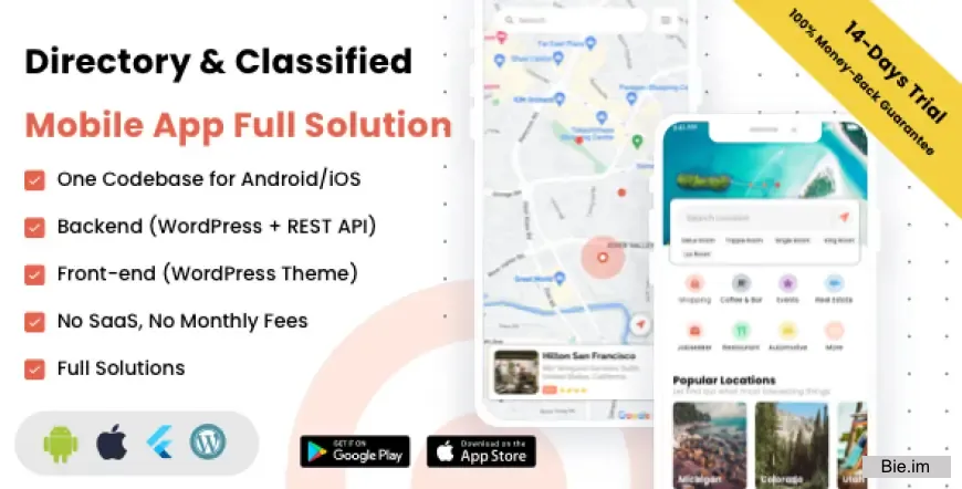 Listar FluxPro v1.3.5 - Directory & Classified Mobile App Full Solution