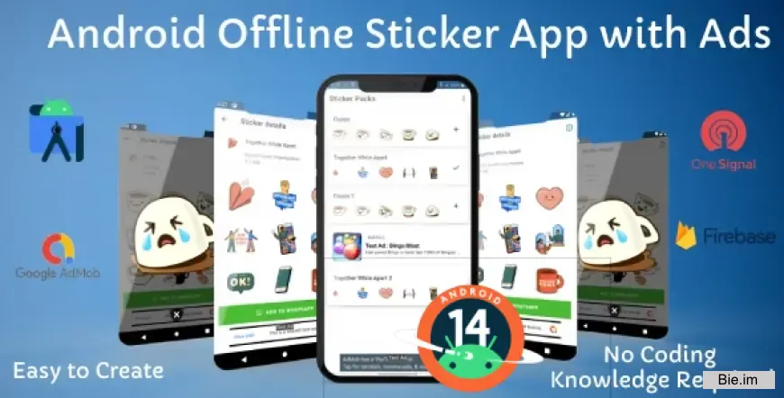 Whatsapp Sticker App (Offline) with Admob and OneSignal Push Notification for Android v1.4