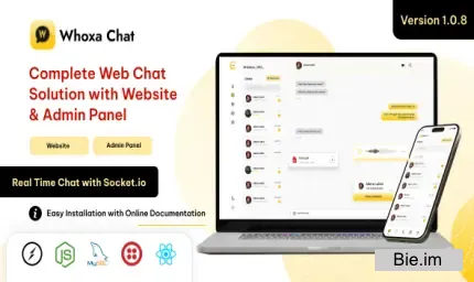 Whoxa Chat v1.1.1 - Chat Script - Web Whatsapp Clone