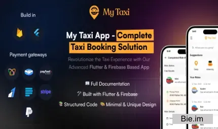 MyTaxi v8.0 - Complete Flutter Taxi Booking, Intercity Ride & Parcel Delivery