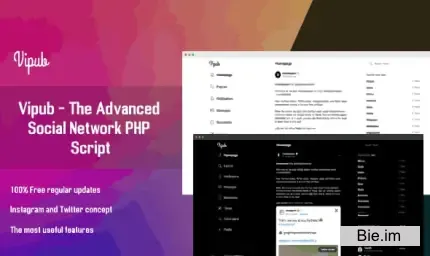 Vipub v2.2.5 - PHP Social Network Platform Script