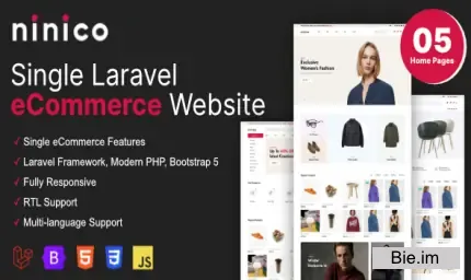 Ninico v1.7.9 - Minimal Laravel eCommerce Shop - nulled