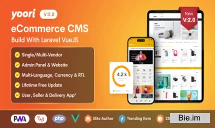YOORI eCommerce v2.0 - Single & Multi-Vendor PWA Marketplace CMS - nulled