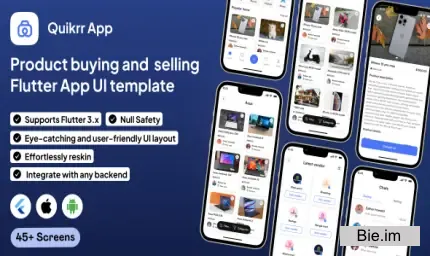 Quikrr UI template v1.0 - Classified App in Flutter