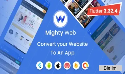 MightyWeb Webview v29.0 - Web to App Convertor (Flutter + Admin Panel)