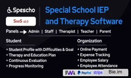 Spescho v2.0 - Special School IEP and Therapy Software
