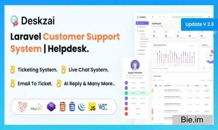 Deskzai v2.6 - Customer Support System - Helpdesk - Support Ticket - nulled