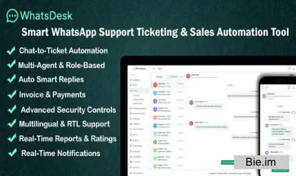 WhatsDesk v1.0 – Smart WhatsApp Support Ticketing & Sales Automation Tool