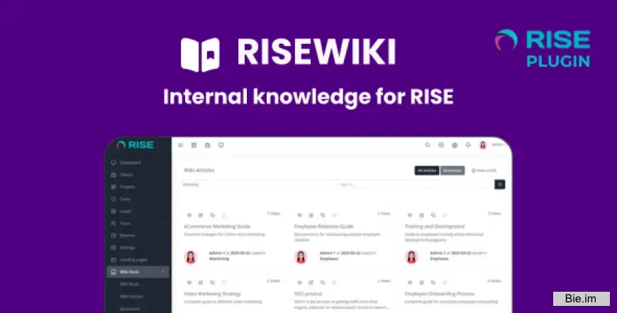 RiseWiki v1.0.1 - Internal knowledge for RISE