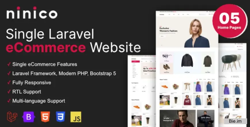 Ninico v1.7.8 - Minimal Laravel eCommerce Shop - nulled